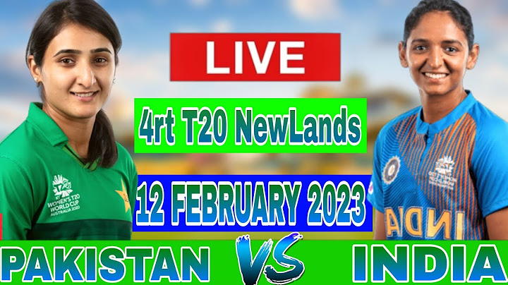 INDIA W vs PAKISTAN W| IND W vs PAK W ICC T20