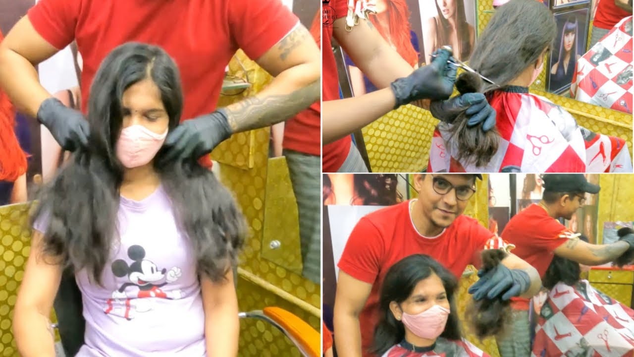 Extreme Short Hair cut for women 2021 / Long to very Short Haircut / Rohit Haircut Tutorial