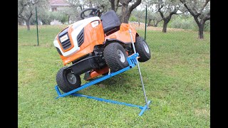 Sollevatore per trattorino DIY (homemade mower lift)