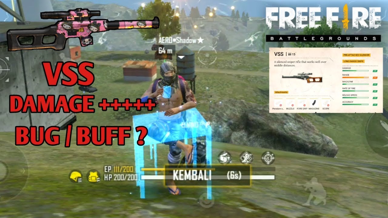 VSS FREE FIRE DAMAGE OVER POWER - YouTube