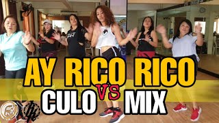 AY RICO RICO VS CULO MIX , LUIGI BOY VS. PITBULL TIKTOK VIRAL | DANCE FITNESS | WELL BODY FITNESS Resimi