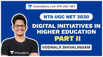 NTA UGC NET Paper 1 -Digital Initiatives in Higher Education - Part II|Commerce | Vodnala| Unacademy