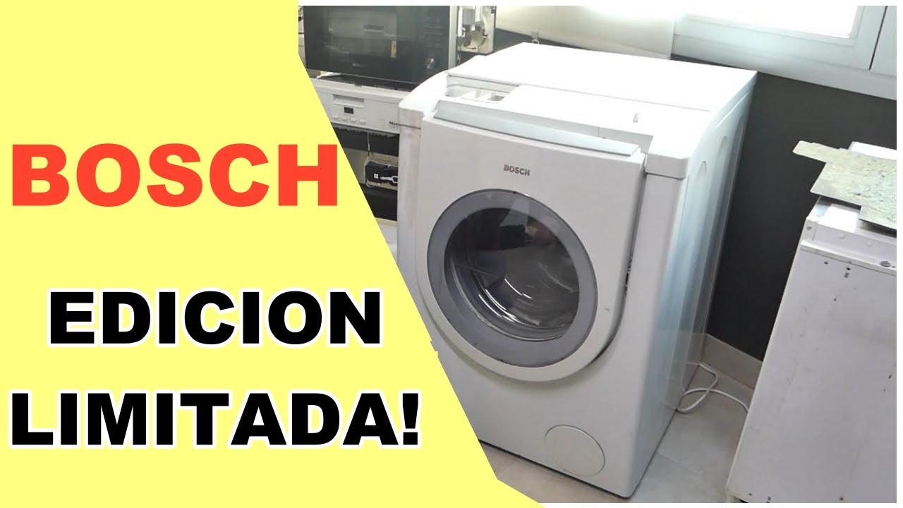 "¡Edición Limitada! La Lavadora Bosch Nunca Vista