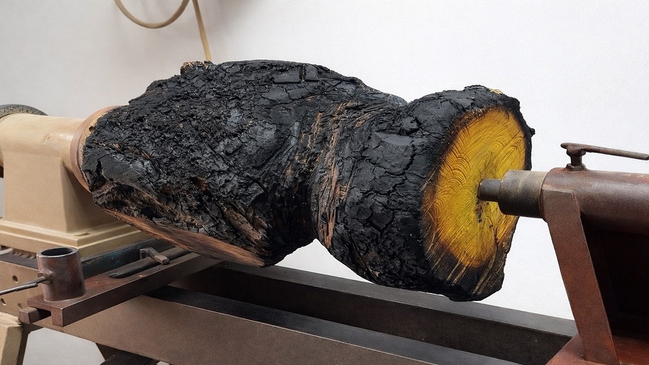 Transforming Burnt Wood into a Stunning Masterpiece || The Amazing Revival of Burnt Wood