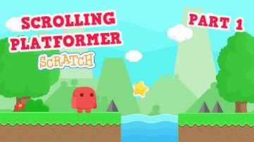 Scratch Tutorial| Scratch Scrolling Platformer Tutorial (PART 1) | Scrolling Platformer Game Scratch