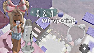 ASMR ROBLOX ( I hit 3K!! 🫶🏼 ) Q&A ( tower games ) answering YOUR questions