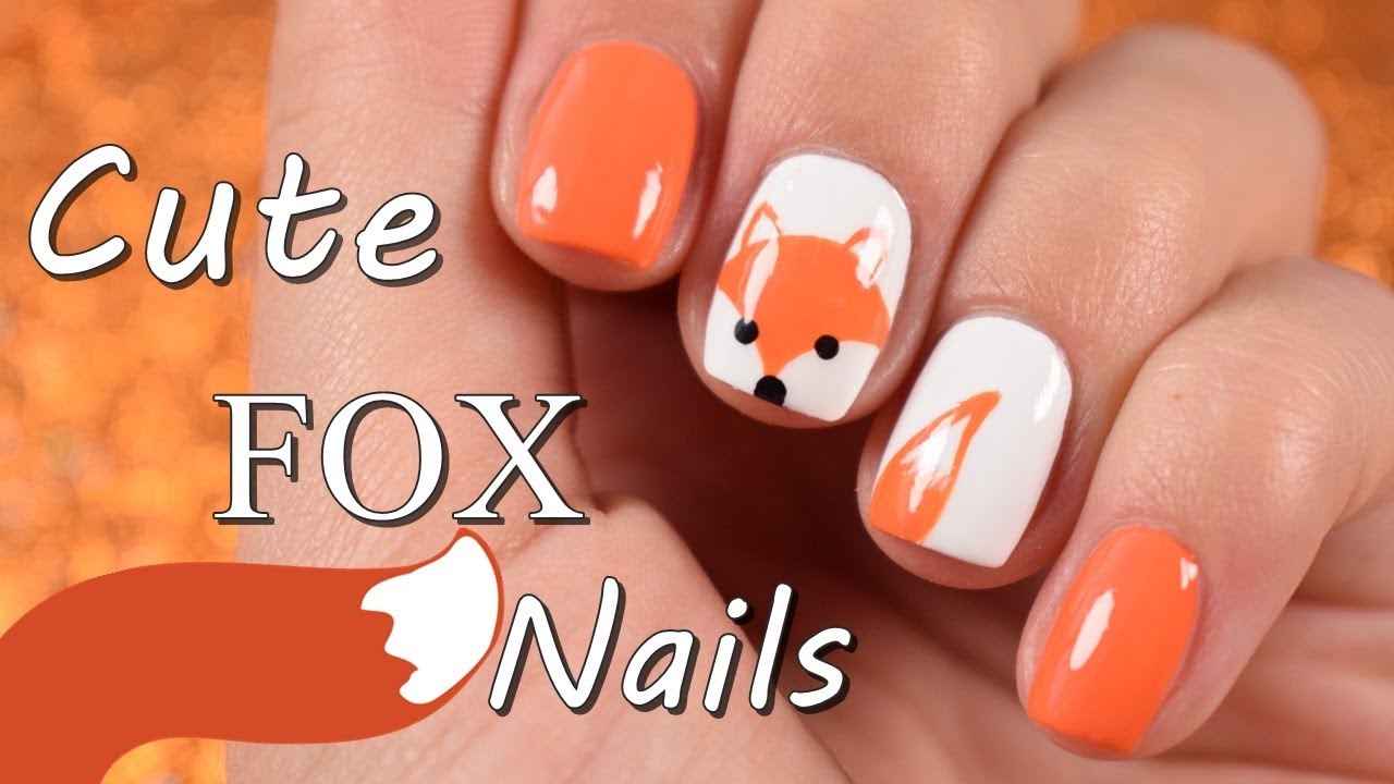 2. Cute Fox and Deer Nail Designs - wide 3