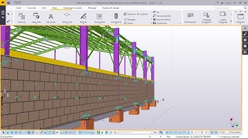 Masonry wall and Plinth beam placement in Tekla Structures 2017