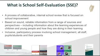 School Self Evaluation Next Steps Webinar