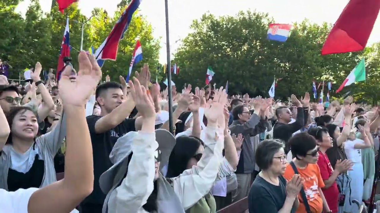 Rozpoczęcie Festiwalu Młodych w Medjugorie 2025.