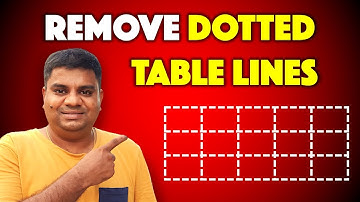 Hoe stippellijnen in een Word-tabel te verwijderen