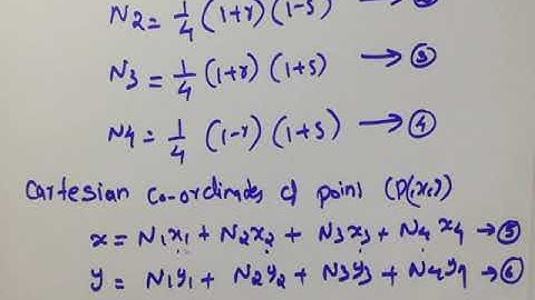 CAD MODULE 6 .ISOPARAMETRIC QUADRILATERAL ELEMENT NUMERICAL PART 1