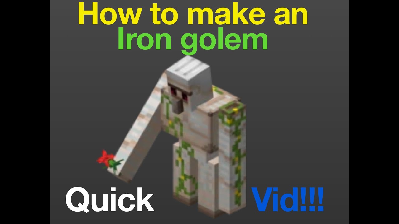 How To Make An Iron Golem In Minecraft YouTube how-to-make-an-iron-golem-in-minecraft-youtube