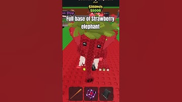 Full base of Strawberry elephant #stealabrainrot