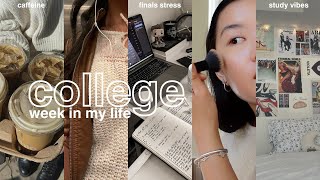 week in my life as a *stressed* college student🎧  busy days, dealing w/ acne, productivity tips