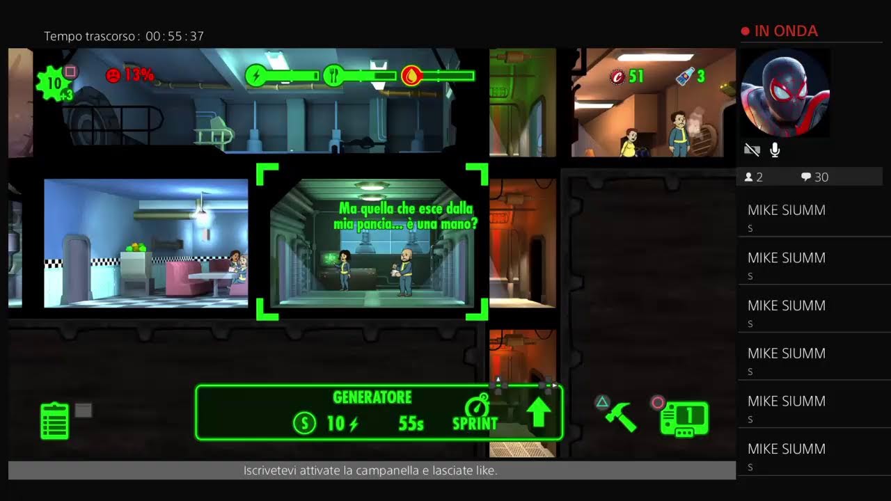 Live di Fallout Shelter ita - gioco con i miei iscritti del mio canale... :-)
