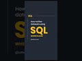 Filter Data dengan menggunakan WHERE di SQL #shorts