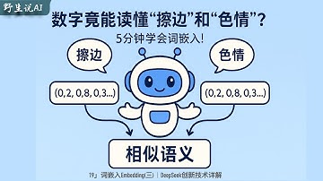 技术揭秘 19」“56 学姐擦边/色情被封禁了”，DeepSeek怎么知道意思差不多的 ｜词嵌入embedding｜MLA｜MOE｜推理模型R1｜大模型LLM｜OpenAI｜深度求索｜ChatGPT