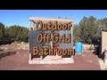 Outdoor Off Grid Bathroom Walls and Roof Completed - A Little Privacy from the Wildlife