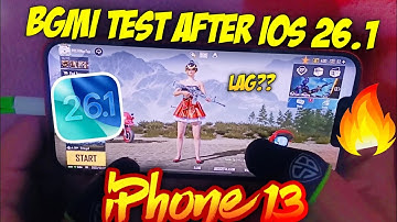 iOS 26.1 BGMI Test⚡Battery Drain Fixed? | Bgmi Lag? | iPhone & iPad Bgmi Gameplay