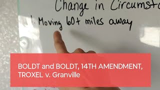 Family Court Corruption - Boldt and Boldt, 14th Amendment, Troxel V. Granville arguments. #law 