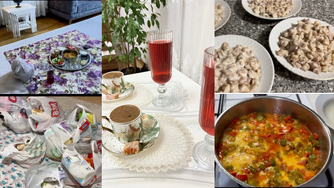 MENEMEN SAHURU İÇERDE YAPTIK MARKET ALIŞVERİŞİ  KAHVE SUNUMUM 