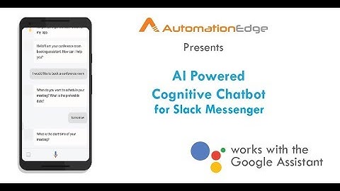 AutomationEdge Cognitive Chatbot  for Service Request using Slack Messenger