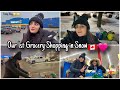 Snow mein ki 1st time grocery shopping ki  buhat kharcha howa  funny vlog 