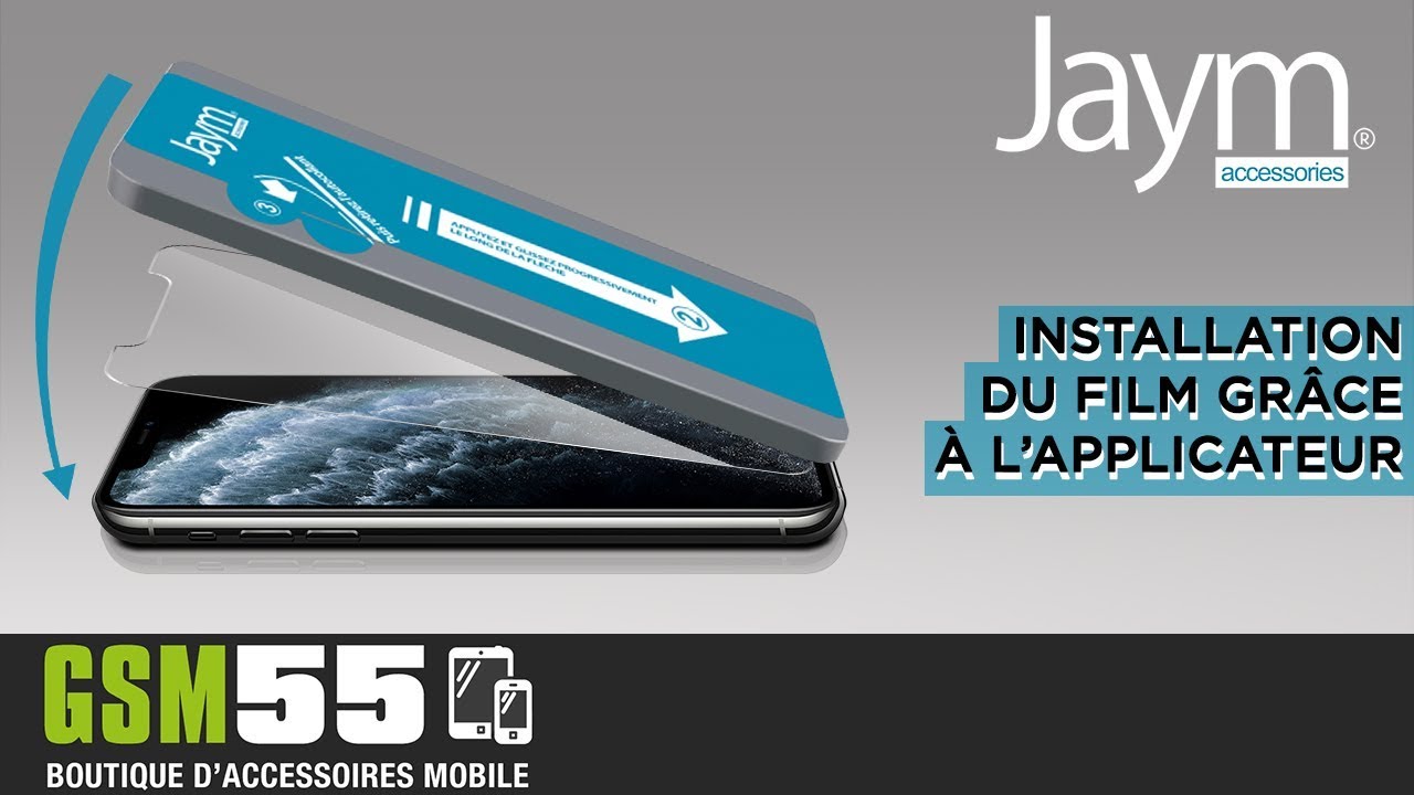 VERRE TREMPE PREMIUM AVEC APPLICATEUR POUR APPLE IPHONE X / XS - JAYM®