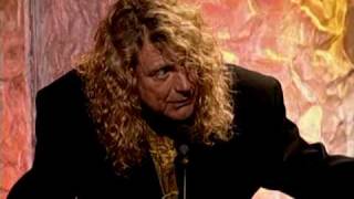 Led Zeppelin accept award Rock and Roll Hall of Fame inductions 1995 chords