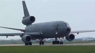 🇺🇸LOUD!!!!!!!!!! KC-10 heavy takeoff from RAF Mildenhall