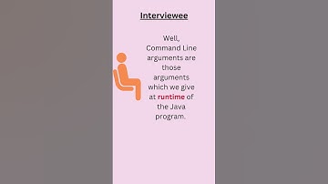 What are command line arguments in Java? | Java Interview Questions #shorts
