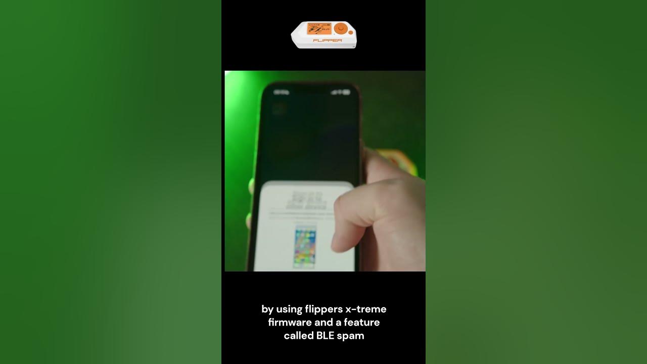 flipper zero can now BLE spam! shorts flipperzero viral TalkingSasquach YouTube