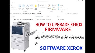 how to upgrade Xerox firmware Xerox 5845/5855/5865/5875/5890 photocopier machine