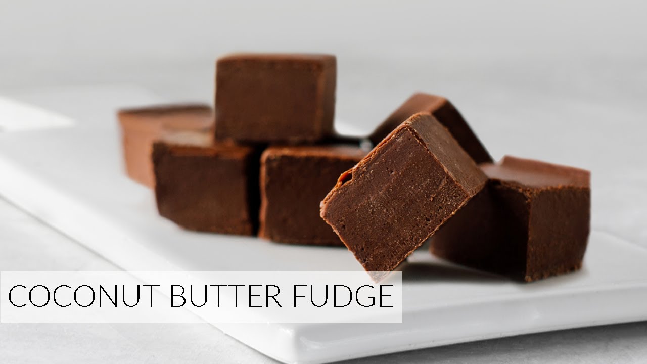 COCONUT BUTTER FUDGE - with & without chocolate | Taste Test