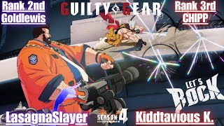GGST➤Rank 2nd Goldlewis / ゴールドルイス [ LasagnaSlayer ] vs Rank 3rd CHIPP / チップ [ Kiddtavious K. ]