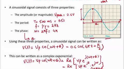 Lecture 22: Electric Circuits: Phasors, Sinusoidal behaviors for Resistors, Capacitors and Inductor