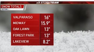A Look at Snow Totals: Winter Storm Dumps Up to 18 Inches for Some | NBC Chicago