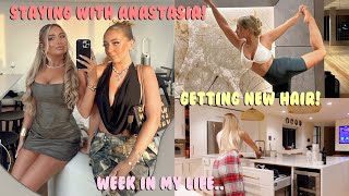 Week in my life! Reunited with Anastasia, gym, new hair & events in london