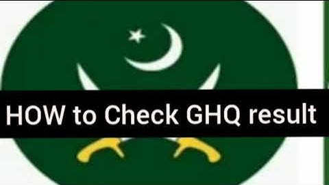 GHQ How To Check Result! GHQ Interviews! GHQ Typing Test