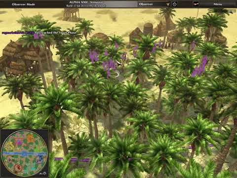 real time strategy games online 0 A.D. Alpha 22 - 4v4 (Hardware Limitations Part 1)