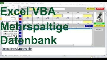 1 Mehrspaltige Datenbank mit Suchmaschine und Bilder in Excel VBA selber erstellen