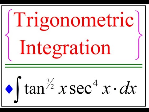 Calculus 2:Trigonometric Techniques of Integration 45 - YouTube
