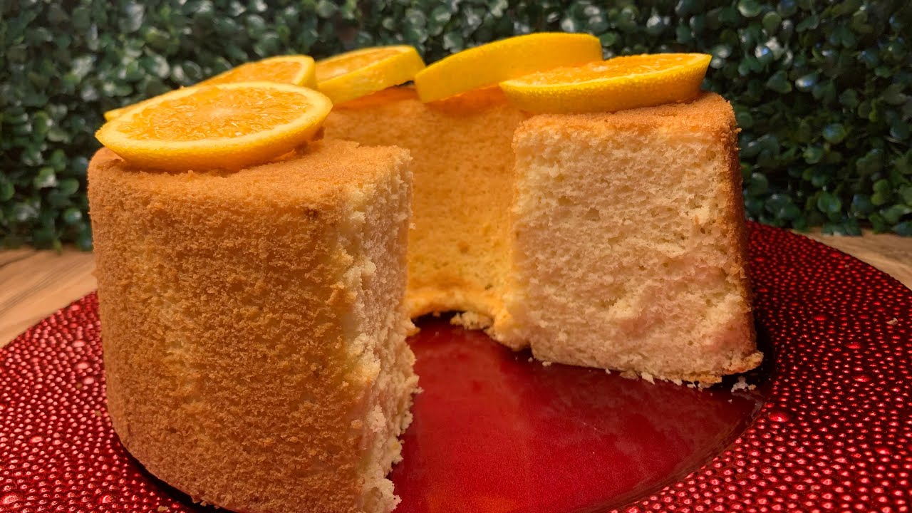 COMO FAZER BOLO CHIFFON DE LARANJA