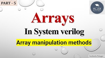 Array manipulation methods in system verilog