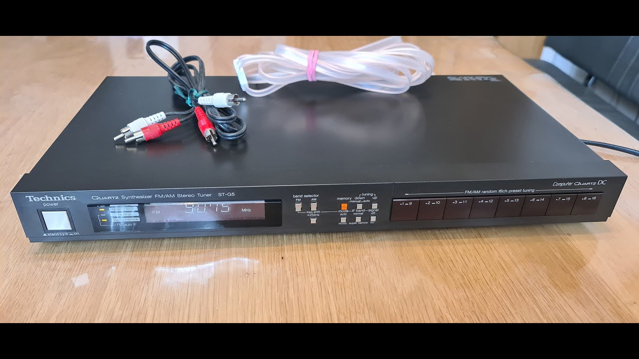 Technics ST G5 HIFI Stereo Tuner - YouTube