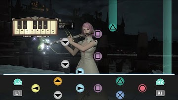 FFXIV 鬨の声 "Triumph" Stormblood Dungeon Boss Theme - Rhythm Game Style (Bard Performance) 【音ゲー風楽器演奏】