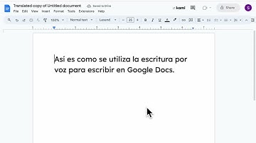 Voice Typing and Translation in Google Docs