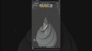 create a twisting drill animation that digs into the ground | Blender Tutorial | #twist #drill #hole