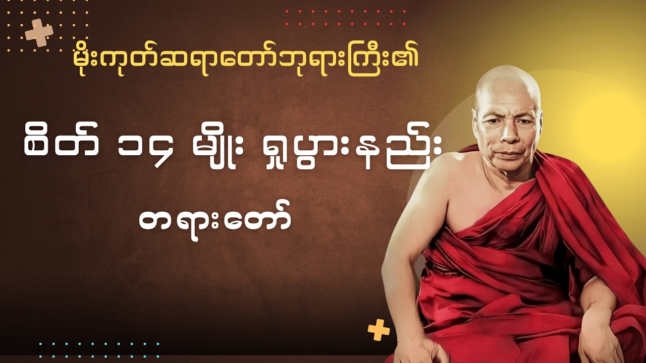 စိတ် ၁၄ မျိုး ရှုပွားနည်း #မိုးကုတ်ဆရာတော်ဘုရားကြီး